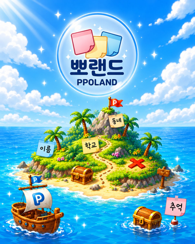 뽀랜드 쪽지형 소셜 커뮤니티 소개 이미지